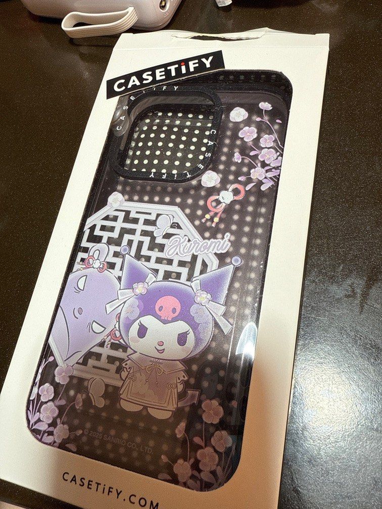 Casetify クロミ　16pro ☆ CASETIFY&Kuromi【クロミ】連名 透明 iPhoneケース