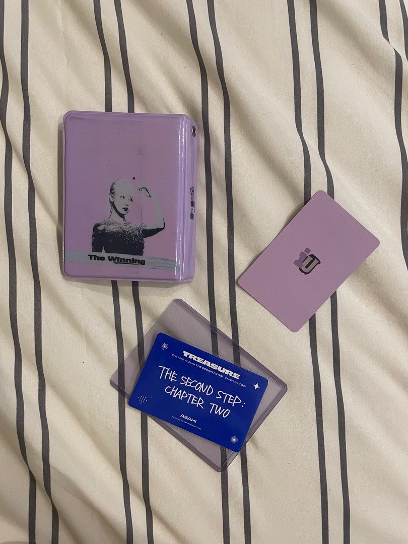 IU & TREASURE ASAHI Photocard & Binder (Category: K-Wave Merchandise) located in Norzagaray. Submitted by ella.dl (Listing ID 1380380984, Image 2). Description: - iu 2024 world tour photocard: ₱100 (SOLD) - iu 2024 world tour photocard binder: ₱190 (SOLD) *if buying as a set: ₱240 - treasure asahi the second step chapter 2 photocard (comes w/ plastic sleeve and holder): ₱100 everything is in great condition! dm me lang ^_^ tags: wts, lfb, ph, bns