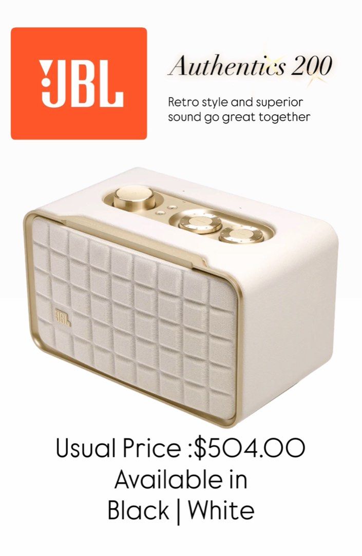 JBL Authentics 200 - Retro Style Speaker63205306383619111