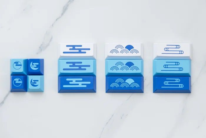 Key Kobo Sea of Clouds - Doubleshot ABS keycaps kit63220262341123113