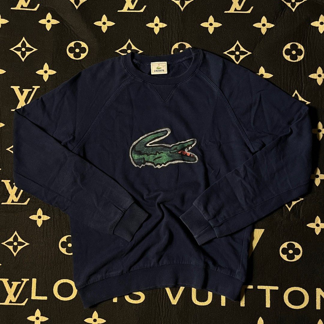 Lacoste Big Logo Pullover (Category: Coats, Jackets and Outerwear) located in Dasmarinas. Submitted by eldosthrift (Listing ID 1380444716, Image 1). Description: Lacoste Pullover Small (20x26) Excellent No issues.