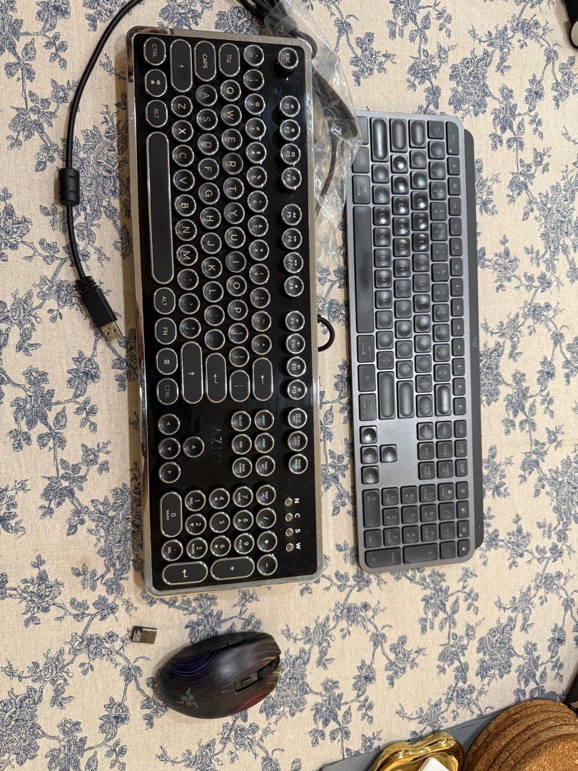 Logitech Keyboard & Razer Mouse Combo + Azio wired keyboard63220262775939112
