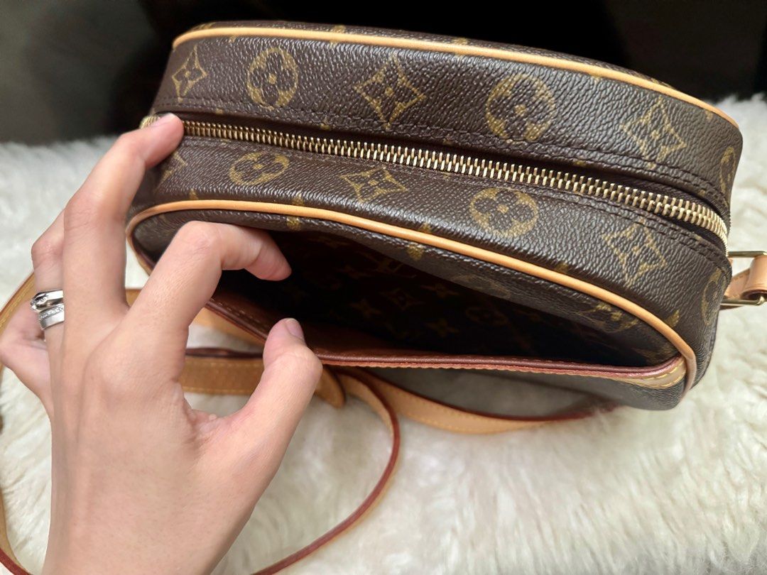 Louis Vuitton Blois Monogram (Category: Luxury Bags & Wallets) located in Taguig. Submitted by themblossom (Listing ID 1380303542, Image 3). Description: - Authentic Louis Vuitton Blois in monogram canvas. - Top is secured with a zipper and 1 slip in pocket on the front. - Inside has brown lining and 1 open pocket. - Can be carried on shoulder or across body with adjustable cowhide leather - 9.8 × 4.3 x 7.1 inches 25 x 11 x 18 cm - Date Code BA10