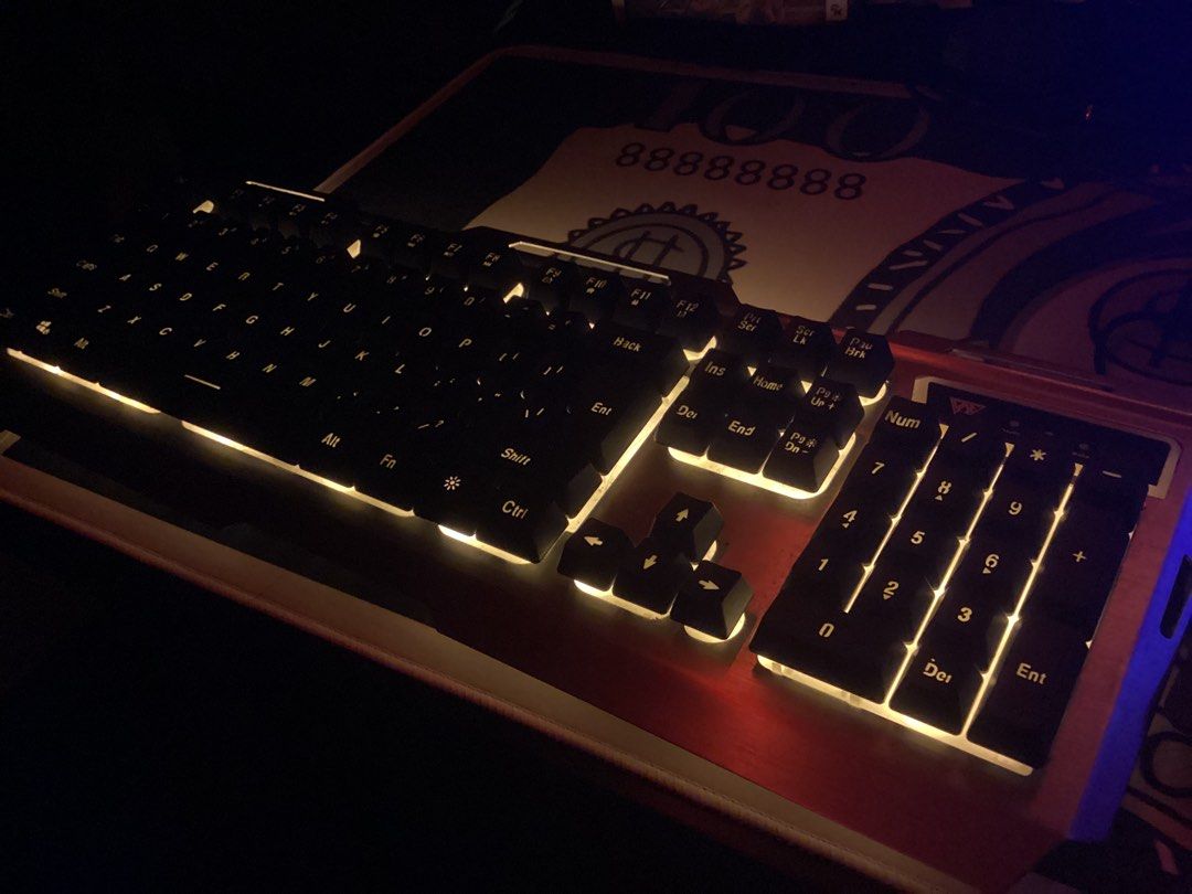 Mechanical Keyboard with Backlit Keys