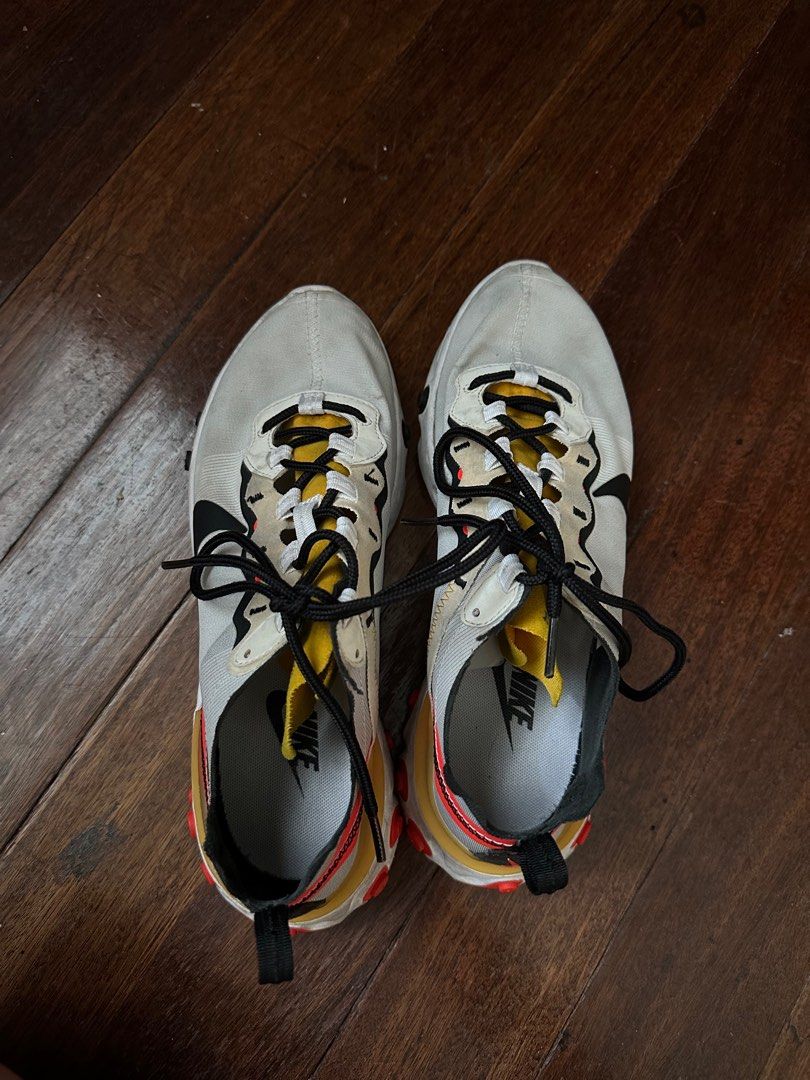 Nike React Element 55 - US 7M (Category: Sneakers) located in Taguig. Submitted by declutter.dump (Listing ID 1380371312, Image 3). Description: Nike React Element 55 US 7M Heavily used but soles are still ok RFS: decluttering.