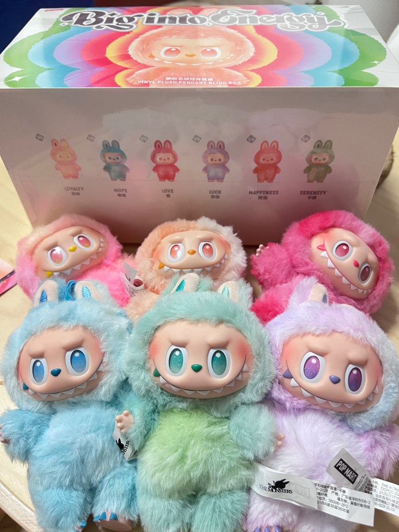 Pop Mart Big Into Energy Vinyl Plush Pendant Blind Box, Hobbies & Toys