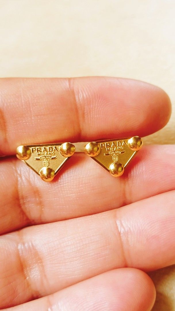 Prada earrings from japan (Category: Luxury Accessories) located in Manila. Submitted by osaze_27japanbags (Listing ID 1380316363, Image 3). Description: Prada earrings from japan no flaws with gift box kindly pm me.
