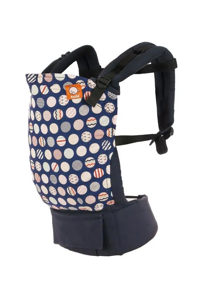 Preloved Tula Ergonomic Standard Carrier - Trendsetter Navy (Category: Carriers & Slings) located in Quezon City. Submitted by Third (Listing ID 1380356515, Image 2). Description: Preloved Tula Ergonomic Standard Carrier - Trendsetter Navy -Barely used -Bought at 7500, selling for 2500 only CARRIER FEATURES: Navy canvas base Removable, regulated hood in navy Highest quality Duraflex buckles Large front pocket on the contouring hip belt Dual-adjus