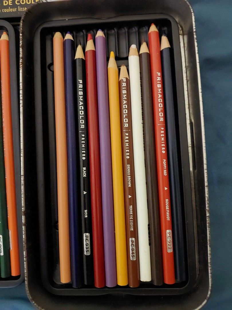 PRISMACOLOR PREMIERE 24 PCS COLORED PENCILS (Category: Craft Supplies & Tools) located in Dasmarinas. Submitted by sourpats (Listing ID 1380401196, Image 3). Description: see pic for reference bought 7 years ago 1 missing piece.