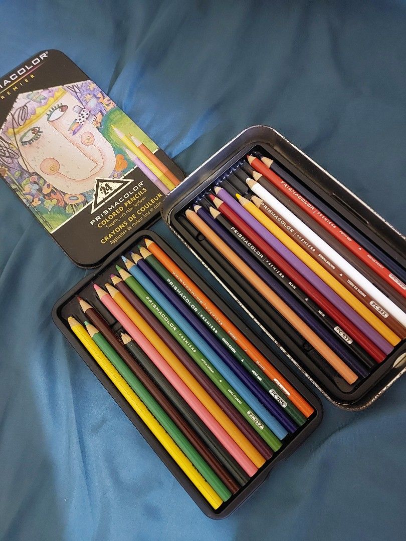 PRISMACOLOR PREMIERE 24 PCS COLORED PENCILS (Category: Craft Supplies & Tools) located in Dasmarinas. Submitted by sourpats (Listing ID 1380401196, Image 2). Description: see pic for reference bought 7 years ago 1 missing piece.