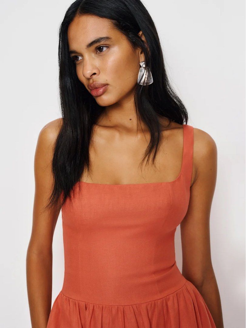 Reformation Janu Linen Dress, , & , - Carousell