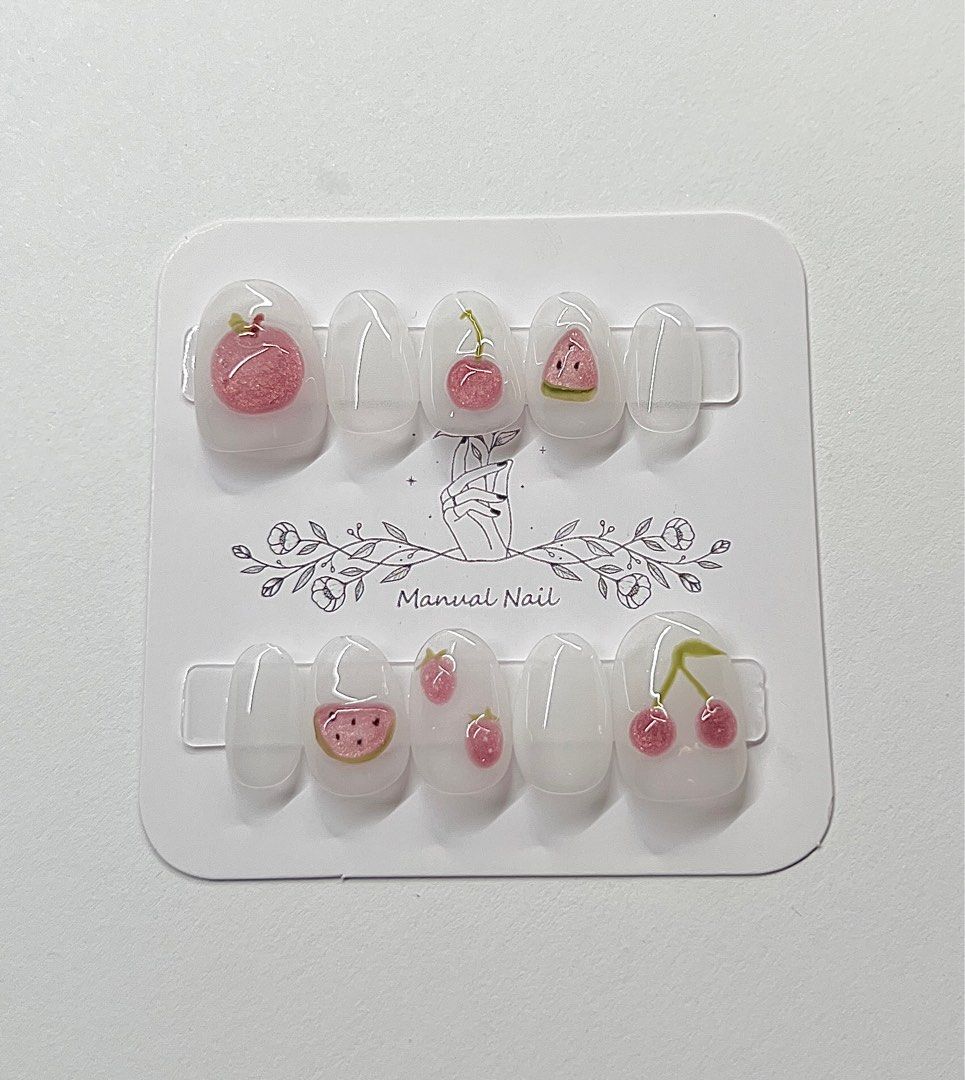 由 sora_store (刊登 ID 1380420715，圖片 1) 提交，位於 桃園市 (Taoyuan) 的 水果玻璃珠系列訂製參考 (類別：美甲、手部保養)，說明：。