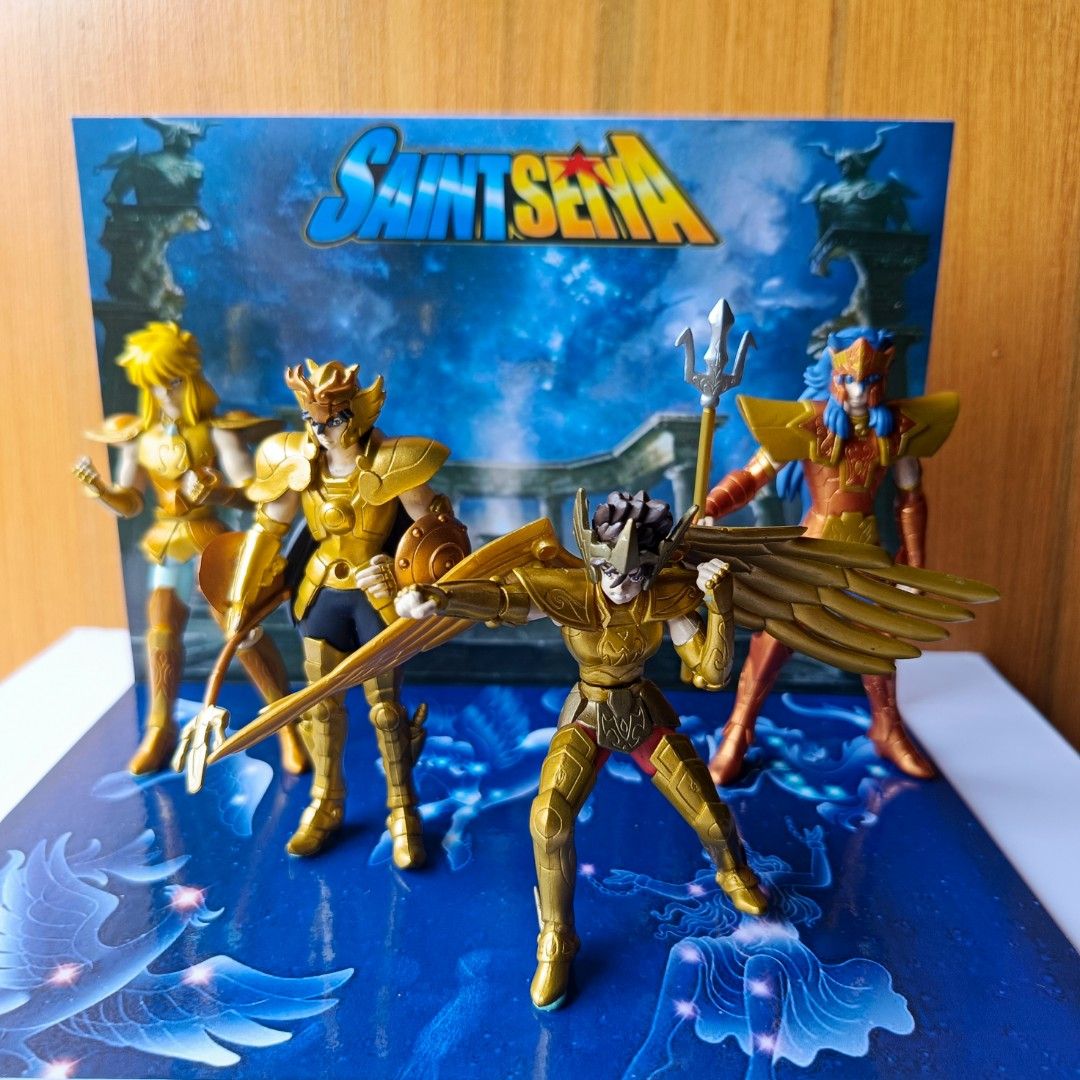 Saint Seiya Overture Bandai Gashapon (Category: Figurines & Statues) located in Guiguinto. Submitted by drcollectorph (Listing ID 1380437891, Image 2). Description: -Saint Seiya The heaven chapter - Overture Bandai gashapon: Pegasus Seiya Dragon Shiryu Sea Emperor Poseidon Cygnus loose as is -Backdrop from C&P Printing Services Sintra Board Rigid Pigment ink Glossy photo top #drcollectorph #CPprintingservices #happycollecting.