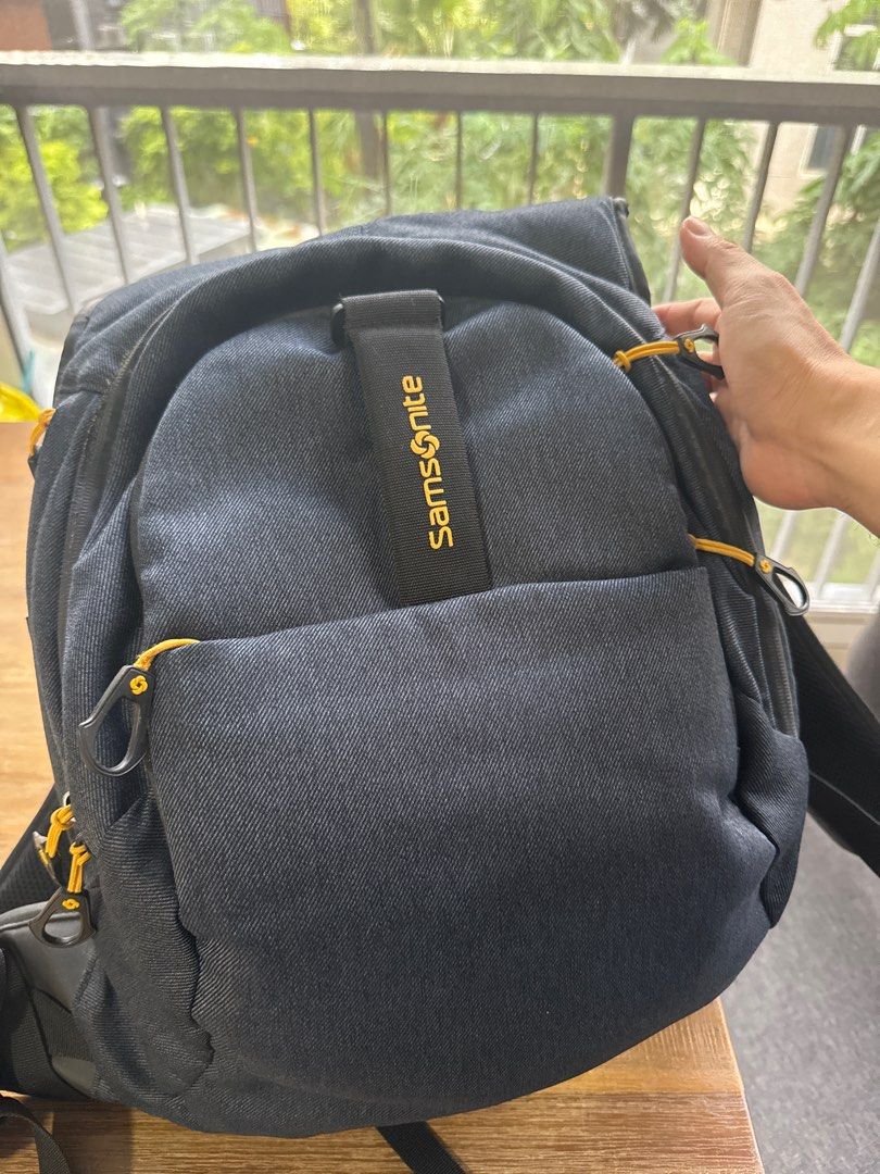 Samsonite Backpack Denim Blue, Men's Fashion, Bags, Backpacks on