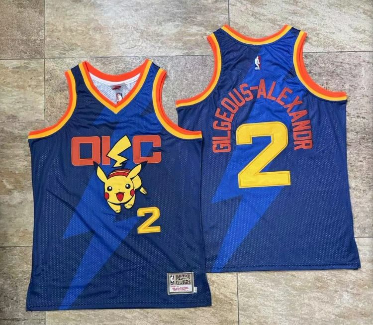 Pikachu x OKC Oklahoma City Thunder Thunder Jersey – Gilgeous
