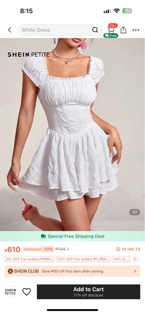 Shein Beach Romper Dress (Category: Dresses) located in Naga. Submitted by dbdbdbdbd (Listing ID 1380427381, Image 2). Description: used once for a pirate costume, not using anymore.