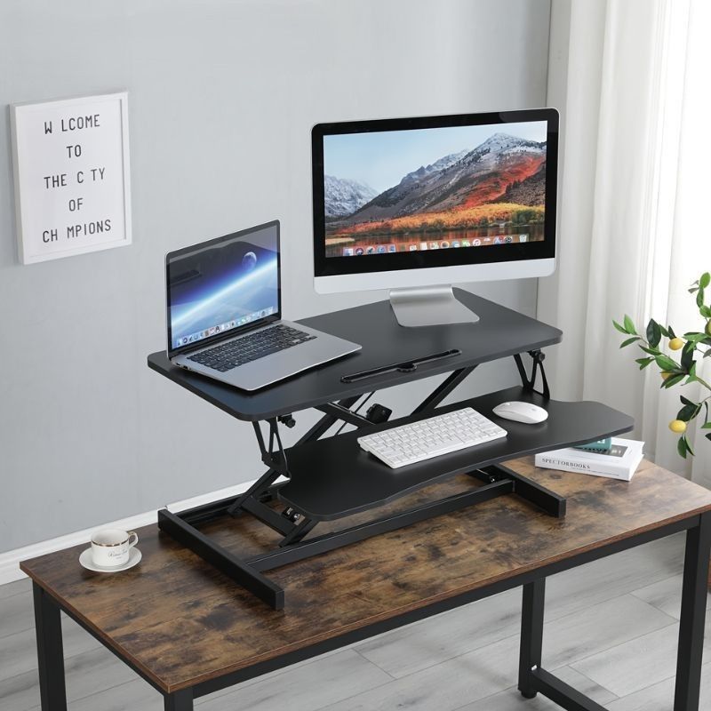 Homeworking Laptop Riser Standing Desk Riser | Adjustable Laptop Table | Desktop Monitor Stand ...