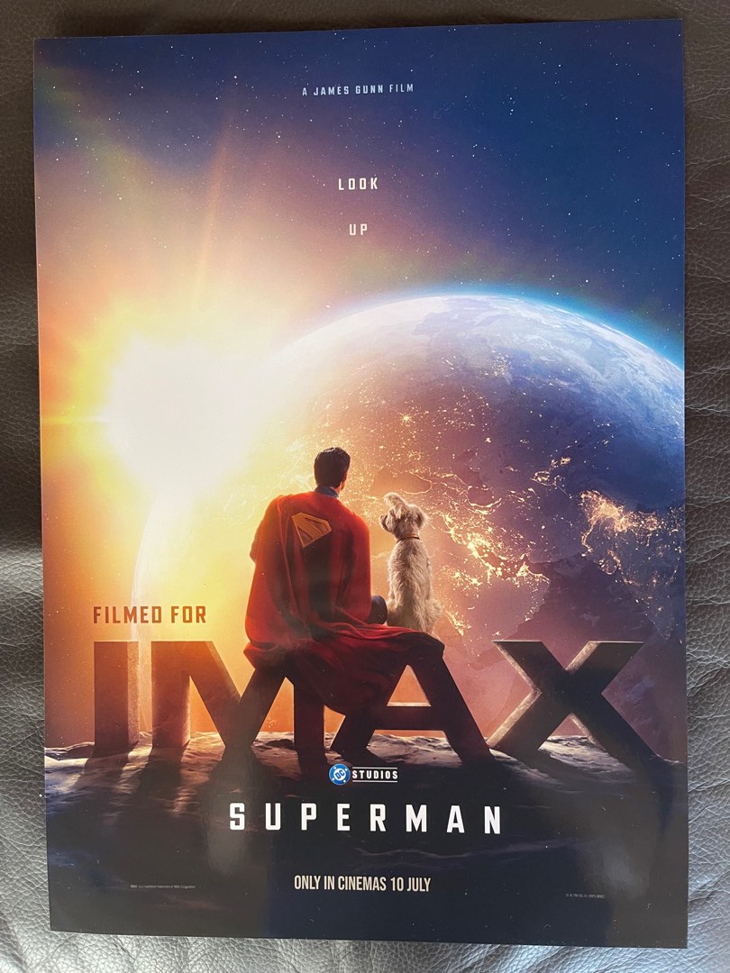 Superman IMAX Movie Poster (2025) James Gunn, David Corenswet, Hobbies ...