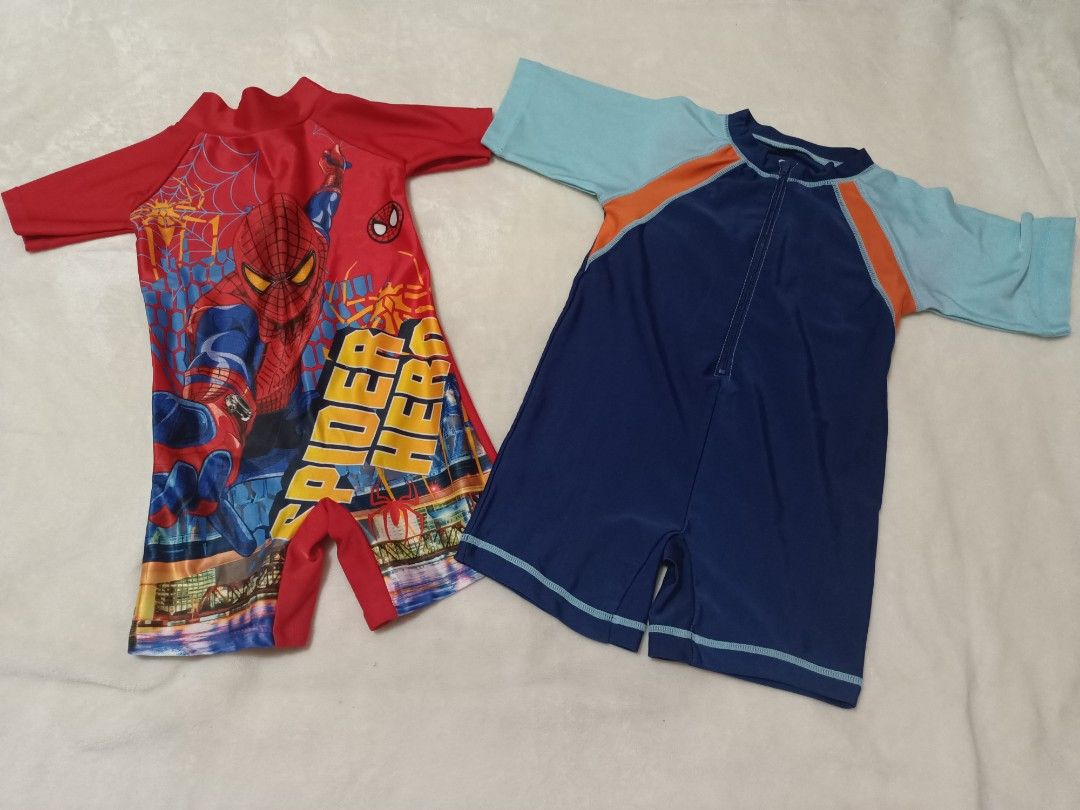 Swim wear set for 2-4 y/o (Category: Babies & Kids Fashion) located in Makati City. Submitted by centique01 (Listing ID 1380312737, Image 3). Description: set for 300,spider wear once lang nagamit nalakhan na. Baguio location payment before shipping.