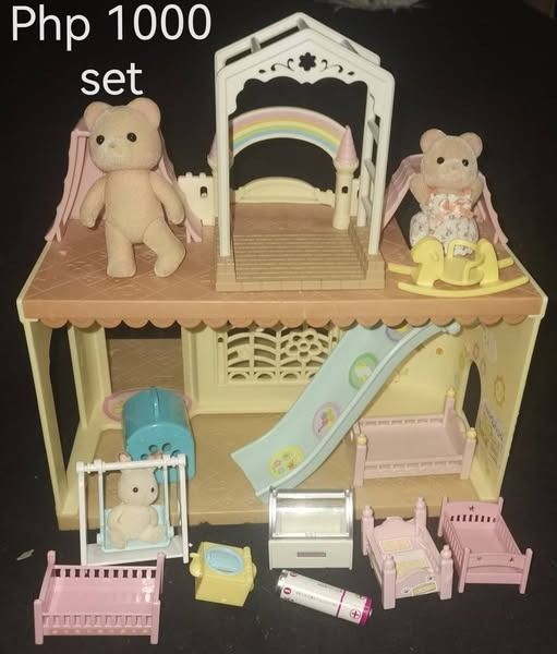 Sylvanian Family Castle Nursery (Category: Figurines & Statues) located in Los Banos. Submitted by princessbotique (Listing ID 1380330537, Image 3). Description: Sylvanian Family Castle Nursery Take all Php 1000 Preloved As is First come First Serve Please add shipping fee From Los Banos Laguna Meetups per arrangement MOP GCash first to pay basis No reservations No COD No checkout PM MY PAGE if interested Please Like and Follow.