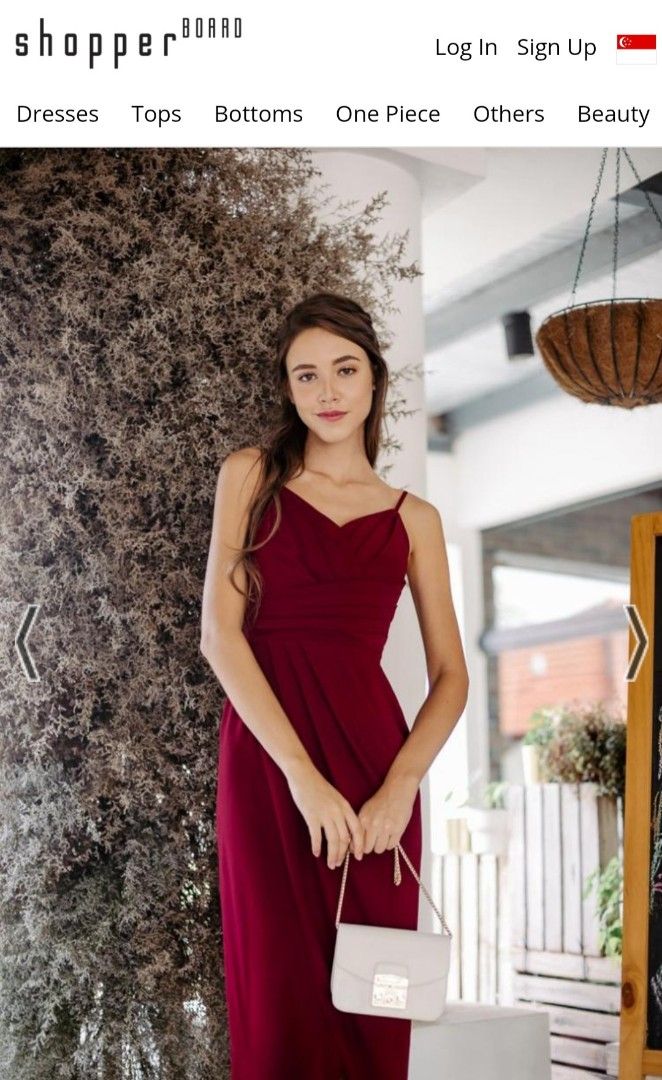 The Thread Theory] Lady Love Song Dress in Burgundy, Women's Fashion,  Dresses & Sets, Dresses on Carousell