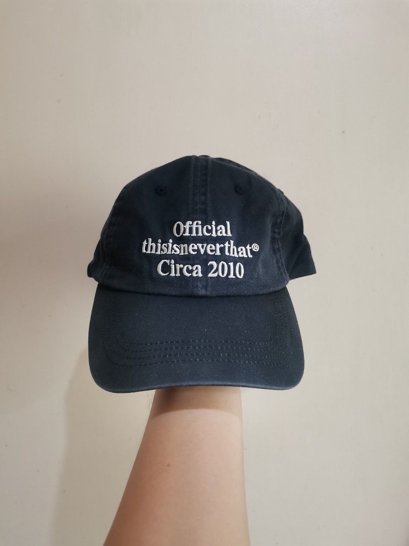 Thisisneverthat dadhat (Category: Caps & Hats) located in Davao. Submitted by marcio17 (Listing ID 1380332809, Image 1). Description: Very good condition 8 color rate Issue:may loose stitch sa sweatband 500 freeshipping only.
