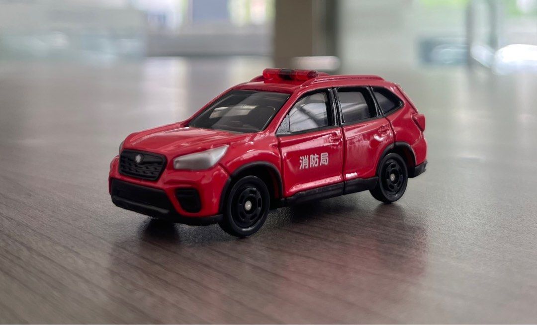 Tomica Subaru Forester Fire Command (Category: Vehicle & Diecast Models) located in Caloocan City. Submitted by lemonjuicebox (Listing ID 1380322071, Image 1). Description: Tomica Subaru Forester Fire Command Near Mint 150 only Payment via gcash/BPI Location: San Juan/Greenhills/Fairview MOD: Lalamove or LBC COP.