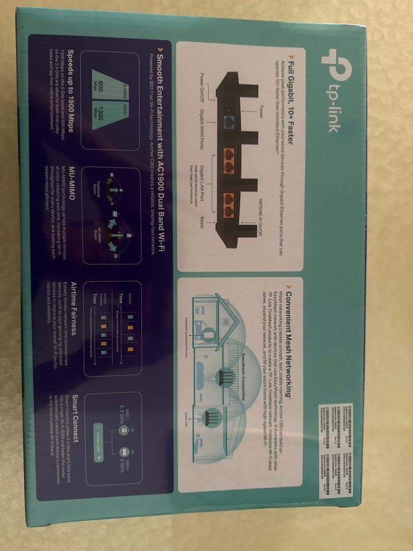 TP-Link AC1900 Dual Band Wi-Fi Router63205298308097111