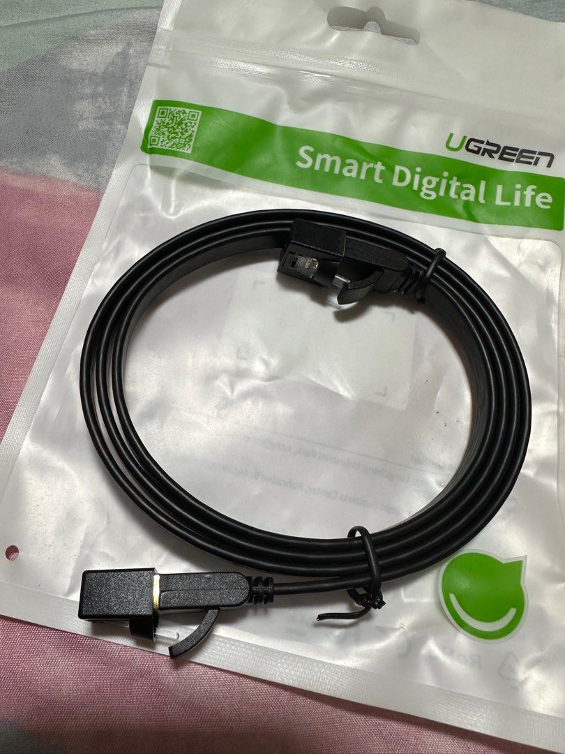 UGREEN CAT7 ETHERNET CABLE 1M LAN CABLE (Category: Cables & Adaptors) located in Singapore. Submitted by truelooks (Listing ID 1380436108, Image 2). Description: Self collection at Serangoon North Avenue 1 3 pcs left Good quality, 1M in length Gold plated connectors CAT7 ETHERNET CABLE/LAN CABLE.
