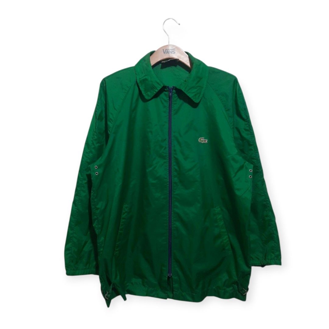 Vintage Izod Lacoste Tracksuit Top Jacket, Fesyen Pria, Pakaian