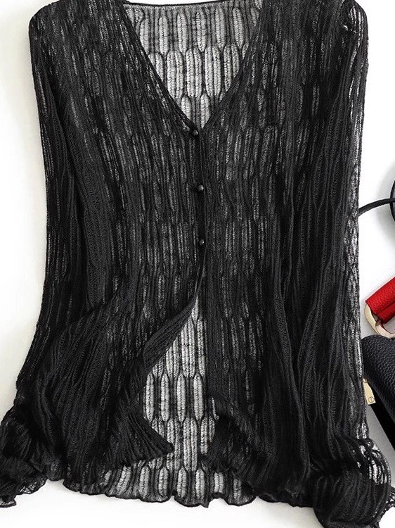 Classic All Lace Cardigan with Tiered Layers main image 0