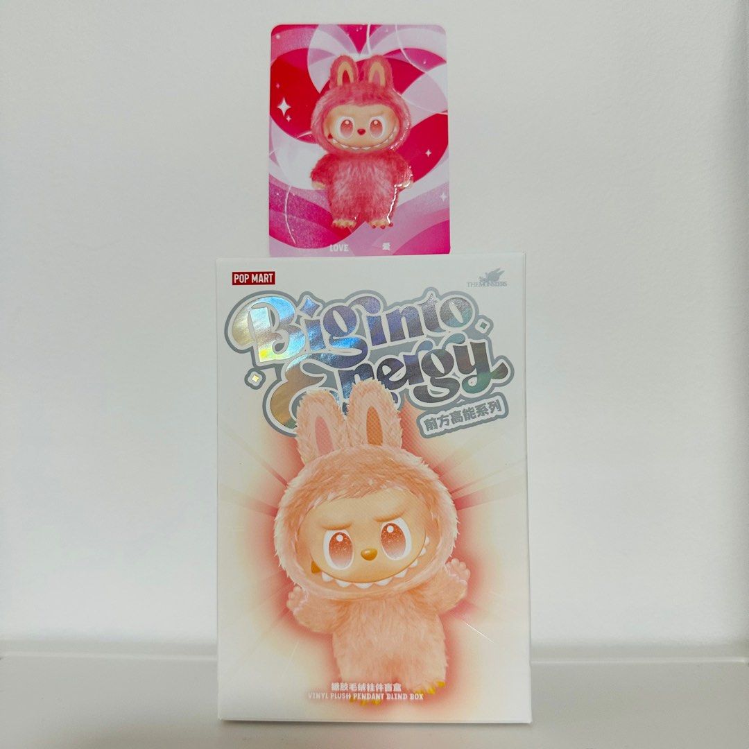 Labubu V3 Big Into Energy [Love] [Popmart], Hobbies & Toys, Memorabilia ...