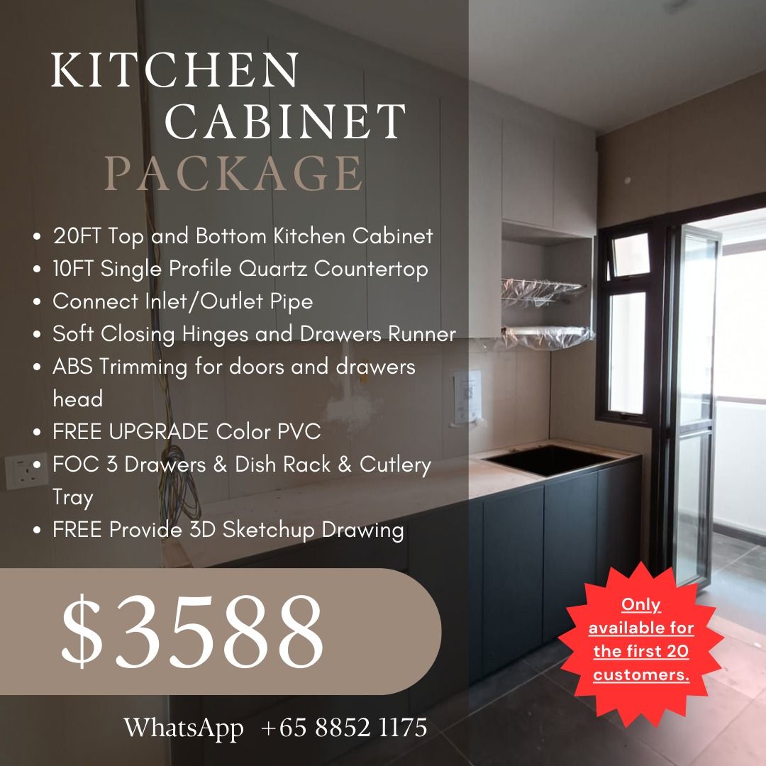 20FT Kitchen Cabinet Package | Direct Local Factory Price | Carpentry Works63109553358594115