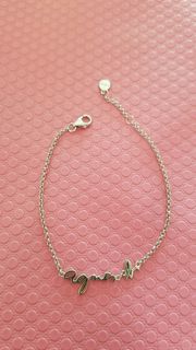 ⚃⚁極新 小戴 簡約 斯文大方 agnes b  925 silver 手鍊64213440793218110