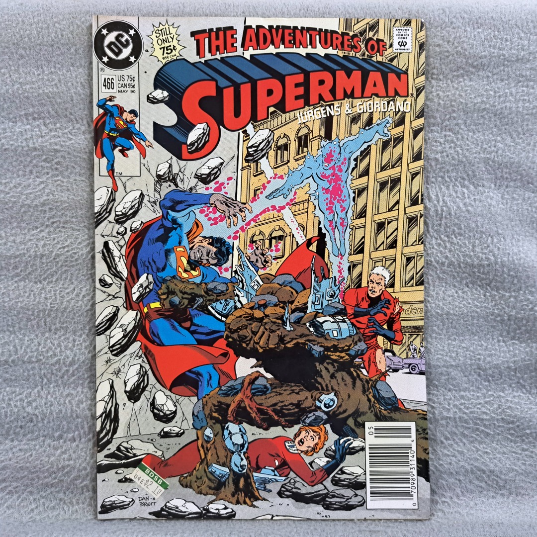 Adventures of Superman #466 (DC Comics) Dan Jurgens (Key Issue: Death ...