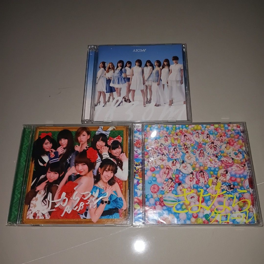 AKB48 CD (Category: CDs & DVDs) located in Quezon City. Submitted by jaychingsss (Listing ID 1380582974, Image 1). Description: TAKE ALL for 200 pesos Near SM Fairview Location. Lalamove or Meet up only..