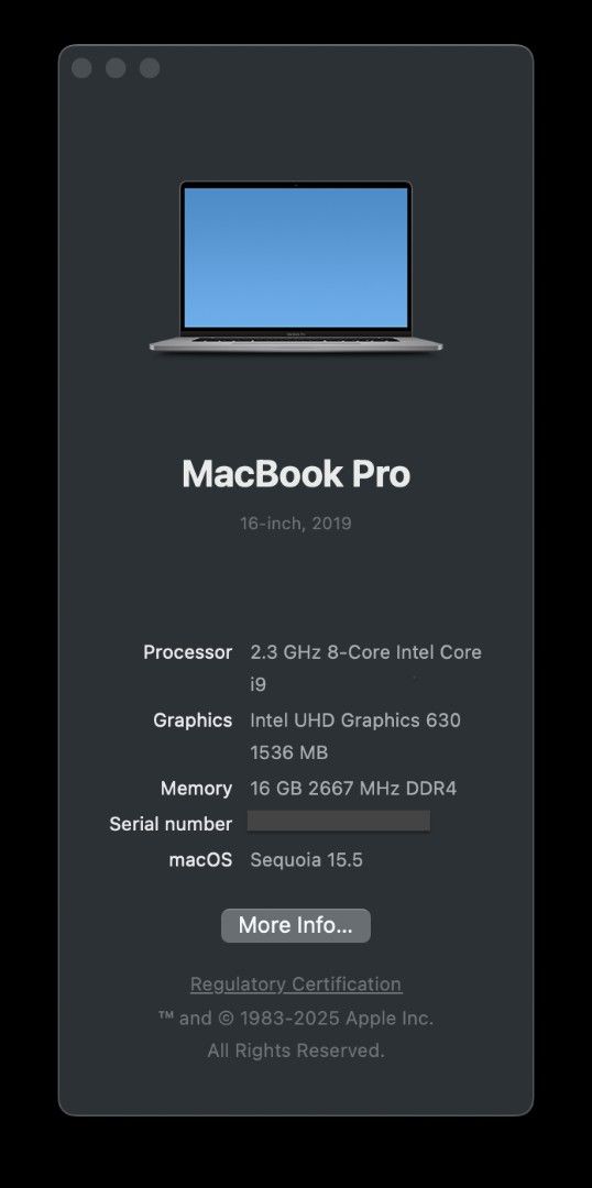 Apple MacBook Pro 16 (2019)63074788311298111