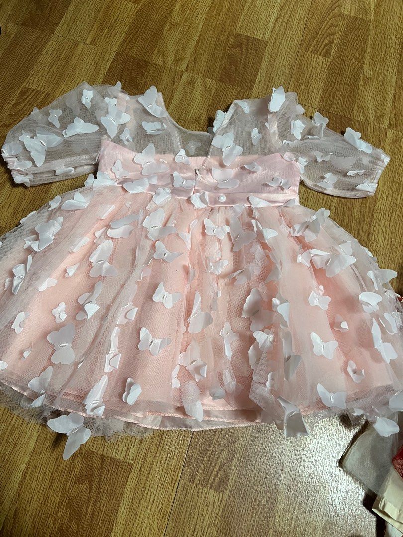 Baby Dress Butterfly (Category: Babies & Kids Fashion) located in Quezon City. Submitted by bei0921 (Listing ID 1380504354, Image 1). Description: 6-12mos Pink Butterfly Dress Like New No Flaws .