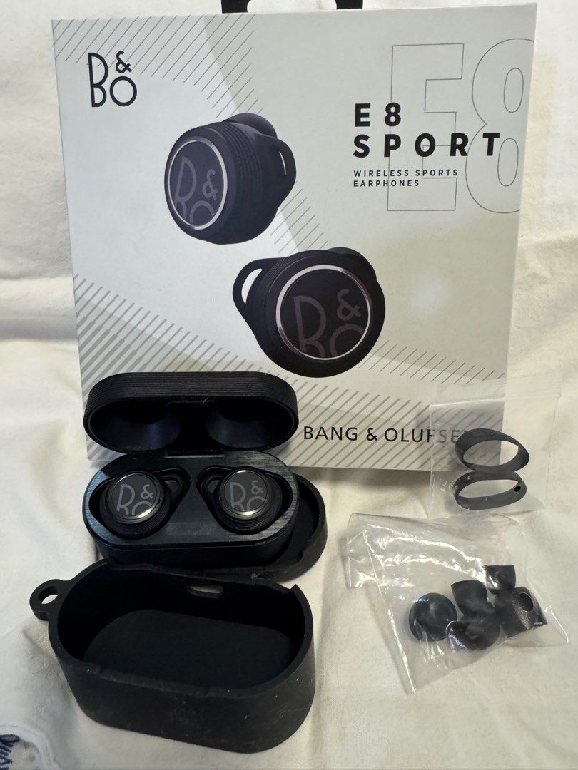 Bang & Olufsen (Category: Earphones) located in Manila. Submitted by anjac. (Listing ID 1380589727, Image 2). Description: Bang & Olufsen e8 sport Complete with receipt New rubber for in ear Comes with 2 more extra.