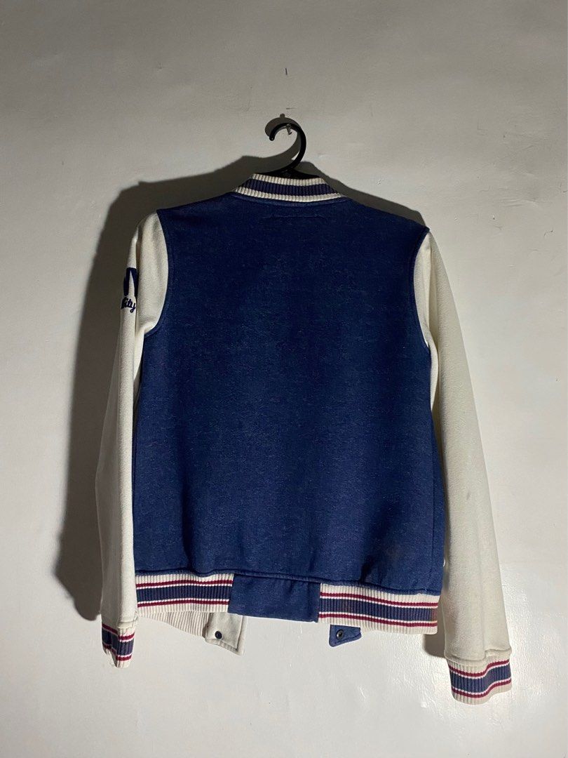 Bershka Varsity Jacket (Category: Coats, Jackets and Outerwear) located in Manila. Submitted by stuffseri (Listing ID 1380614704, Image 3). Description: • Length: 24 in| Width: 16 in • PAYO - gcash • sf will be shouldered by buyer - price varies depending on the location • no to joy miners and bogus buyers ‼️.