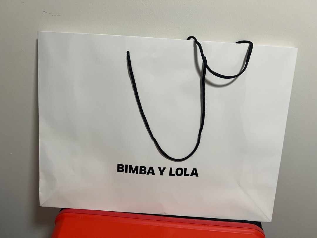 Bimba y Lola Shopping Bag (Category: Tote Bags) located in Singapore. Submitted by greenbeans23 (Listing ID 1380655085, Image 1). Description: Authentic Bimba y Lola shopping bag. Good for gifting or storage. Pickup at kent ridge, buona vista, or ghim moh.