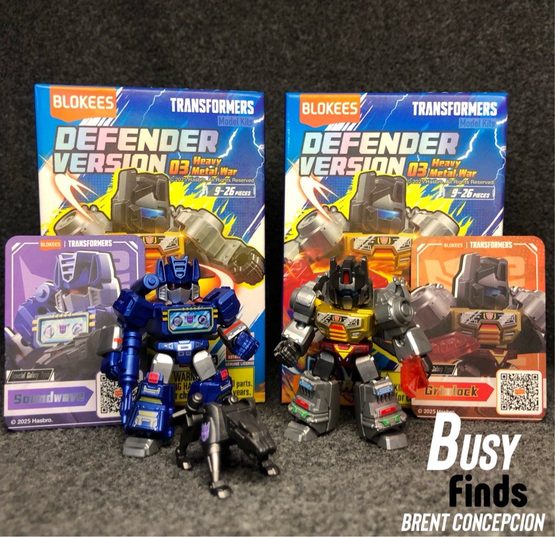 BLOKEES REGULAR CHASE SOUNDWAVE AND GRIMLOCK (Category: Action & Battle Toys) located in Manila. Submitted by dondon_concepcion (Listing ID 1380567757, Image 1). Description: Blokees GVD 3 Regular Chase Soundwave and Regular Chase Grimlock UNBUILT. ( BUILT ARE SAMPLES ONLY) ₱650 set ₱350 Soundwave ₱300 Grimlock PM FOR FAST AND LEGIT TRANSACTIONS✅ 🚛: shipping nationwide, flexible meet ups 💵: gcash/maya/gotyme 📍: manila, south caloocan, qc, mari