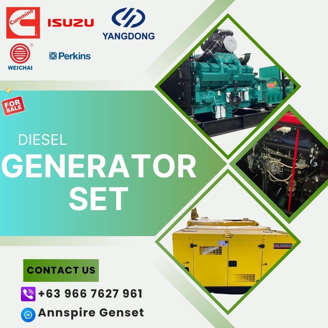 Brand New Generator Set | GENSET (Category: Construction Tools & Equipment) located in Manila. Submitted by annpowergenset_ph (Listing ID 1380557168, Image 2). Description: DIRECT SUPPLIER OF BRAND NEW DIESEL GENERATOR SET! ENGINE BRAND: Cummins, Isuzu, Yangdong, Perkins and more.. KVA Rating: 25kva-1500kva ATS(Automatic Transfer Switch) MTS(Manual Transfer Switch) Open Type or Silent Type Single Phase or Three Phase 📌 We Ship/Deliver Nationwide