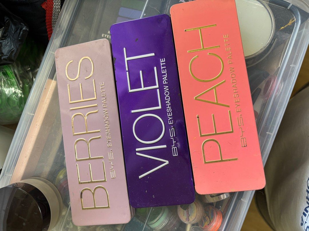 BYS Berries, Violet, and Peach Eyeshadow Palettes (Category: Makeup) located in Marikina City. Submitted by everythingisnegotiable (Listing ID 1380597815, Image 1). Description: 250 each, 600 for all three! Berries is the dupe for ABH Modern Renaissance Eyeshadow Palette! These palette are no longer being sold by BYS instores.