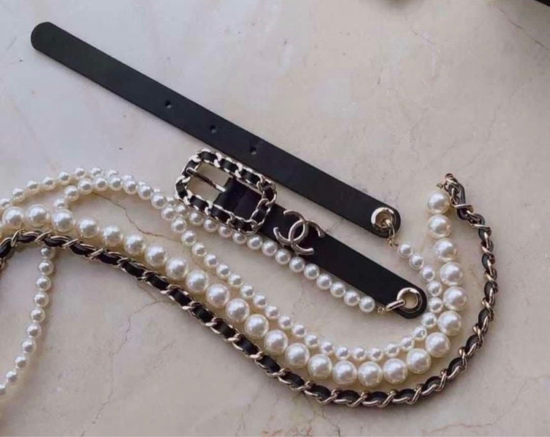 Chanel Pearl Belt (Category: Luxury Bags & Wallets) located in Quezon City. Submitted by rarebagsfrmjapan (Listing ID 1380510358, Image 2). Description: PERFECT GIFT OR GIVEAWAYS REWARD UR SELF OR LOVE ONES AT LEAST ONCE A YEAR !!! 𝐃𝐈𝐒𝐂𝐋𝐀𝐈𝐌𝐄𝐑: we are 𝐧𝐨𝐭 𝐚𝐬𝐬𝐨𝐜𝐢𝐚𝐭𝐞𝐝 𝐰𝐢𝐭𝐡 𝐭𝐡𝐞 𝐛𝐫𝐚𝐧𝐝𝐬 𝐭𝐡𝐚𝐭 𝐚𝐫𝐞 𝐥𝐢𝐧𝐤𝐞𝐝 𝐚𝐧𝐝 𝐬𝐭𝐚𝐭𝐞𝐝 𝐢𝐧 𝐭𝐡𝐢𝐬 𝐩𝐨𝐬𝐭. 𝐀𝐥𝐥 𝐫𝐢𝐠𝐡𝐭𝐬 𝐚𝐫𝐞 𝐫𝐞𝐬𝐞𝐫𝐯𝐞𝐝 𝐭𝐨 𝐢𝐭𝐬 𝐨�