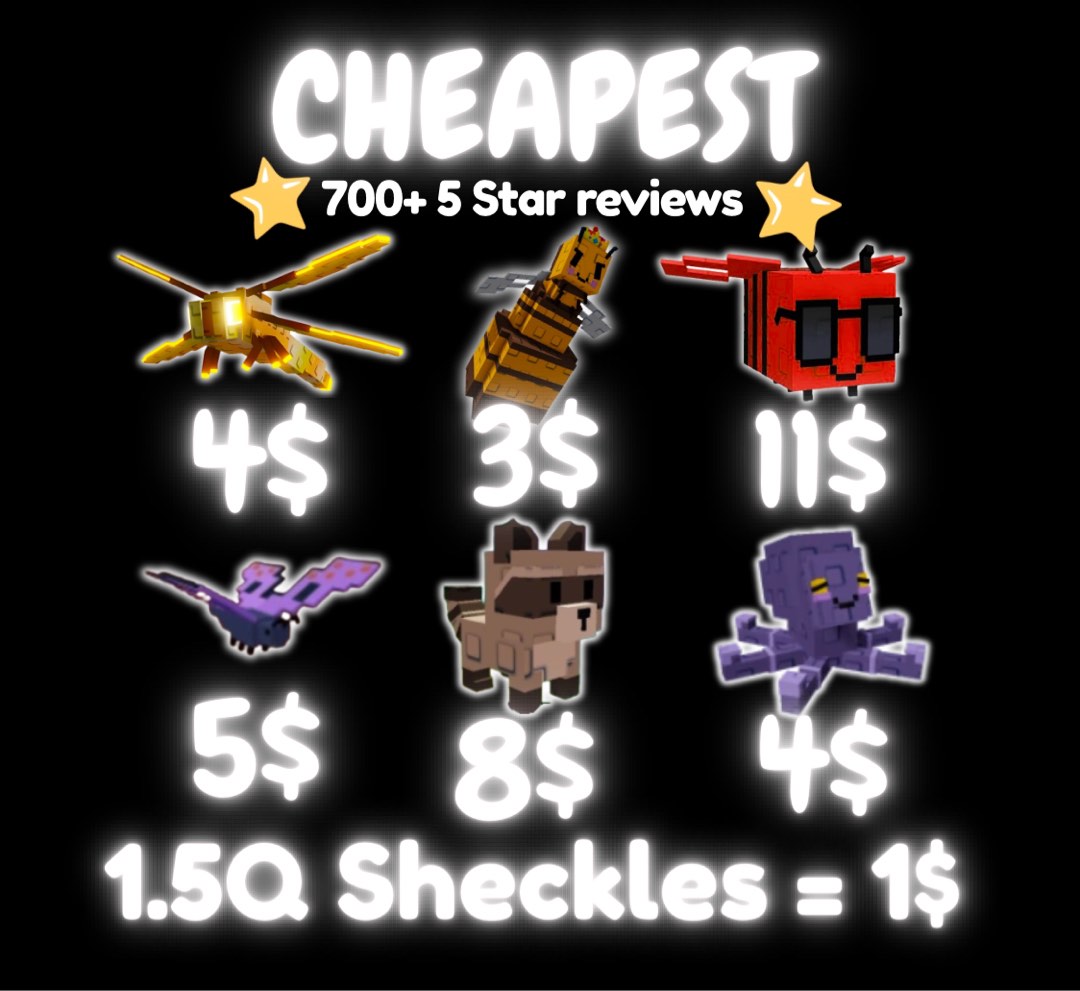 [SOLD DONT MSG] Grow A Garden Raccoon Dragonfly Queen Bee Disco Bee ...