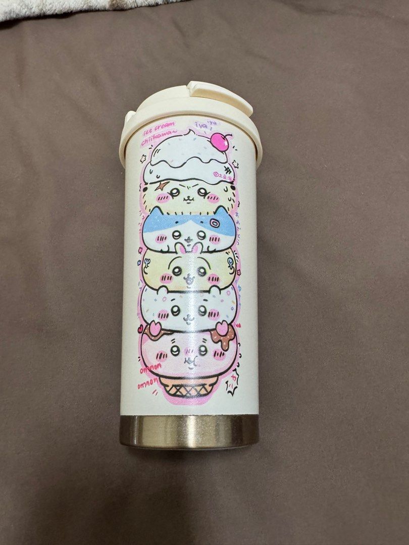 由 hi_my_dear (刊登 ID 1380663154，圖片 2) 提交，位於 台中市 (Taichung) 的 chiikawa吉伊卡哇保溫杯 烏薩奇 環保杯 (類別：水杯、水壺)，說明：友人贈送 僅檢查 未使用 約500ml。