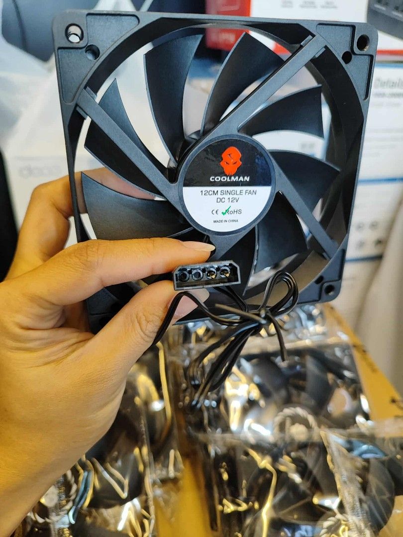 Coolman 120mm Case Fan Black (Category: Computer Parts) located in Makati City. Submitted by slaccessoriesshop (Listing ID 1380535884, Image 1). Description: Coolman 120mm Case Fan Black 💥 ELECTRONICS, COMPUTER ACCESSORIES AND APPLIANCES 💥 All Items - Original / Brand New / Sealed We issue SALES INVOICE With WARRANTY RECEIPT With TECHNICAL SUPPORT Accepting BULK ORDERS We are OPEN EVERYDAY ! Same Day Delivery DELIVERY - Lalamove (SameDayDeliver