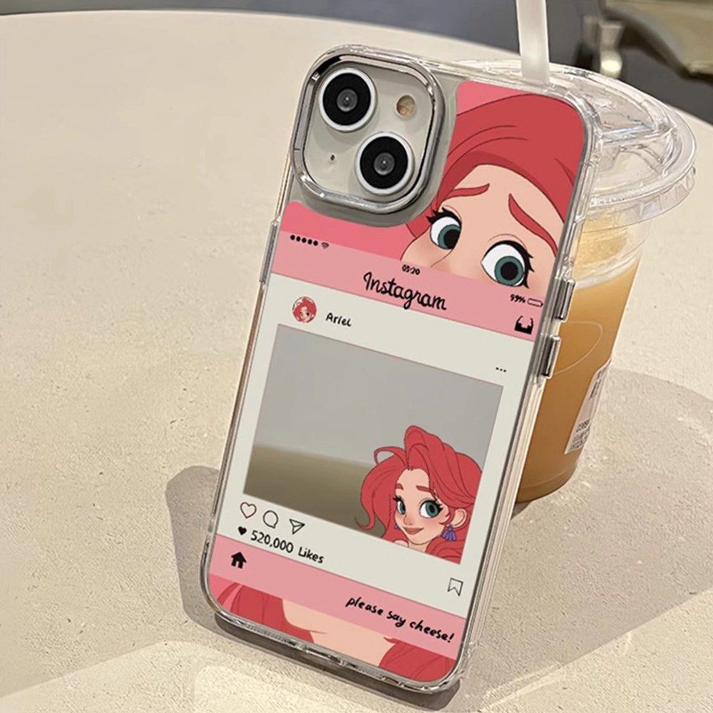 Disney Princess Phone Casing for Iphone 14 Pro Max (Category: Cases & Sleeves) located in Bulacan. Submitted by kitty.khat (Listing ID 1380692178, Image 1). Description: From Anik anik Box Soft silicone case Soft yung gilid, hard yung likod Pwede magsalamin ☺️ (may slight scratches sa salamin).