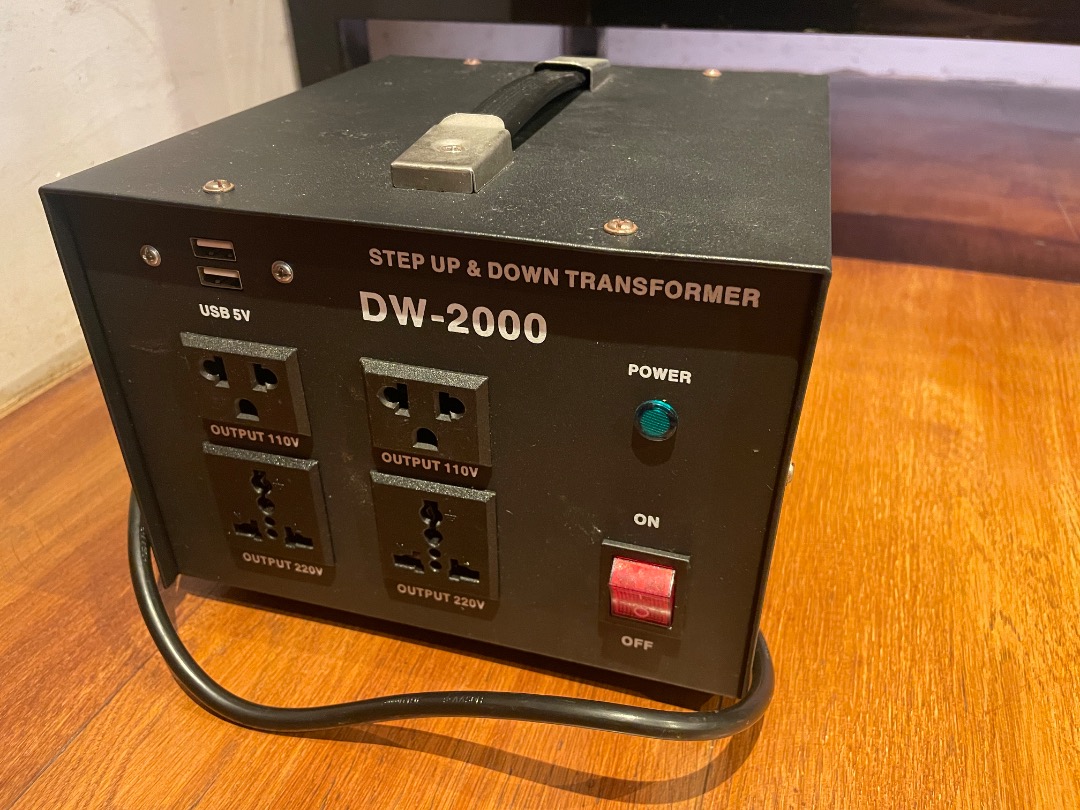 DW-2000 Step Up & Down Voltage Transformer, TV & Home Appliances ...